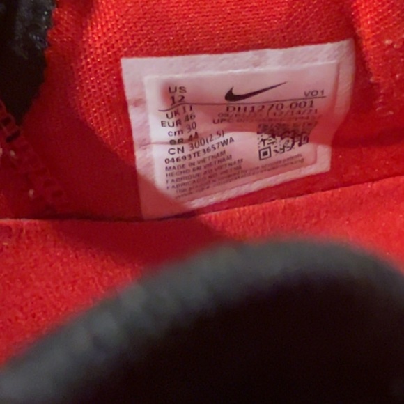 Nike Lebron 19 Black/University Red/White - Worn one time.  Great condition. - Picture 7 of 10